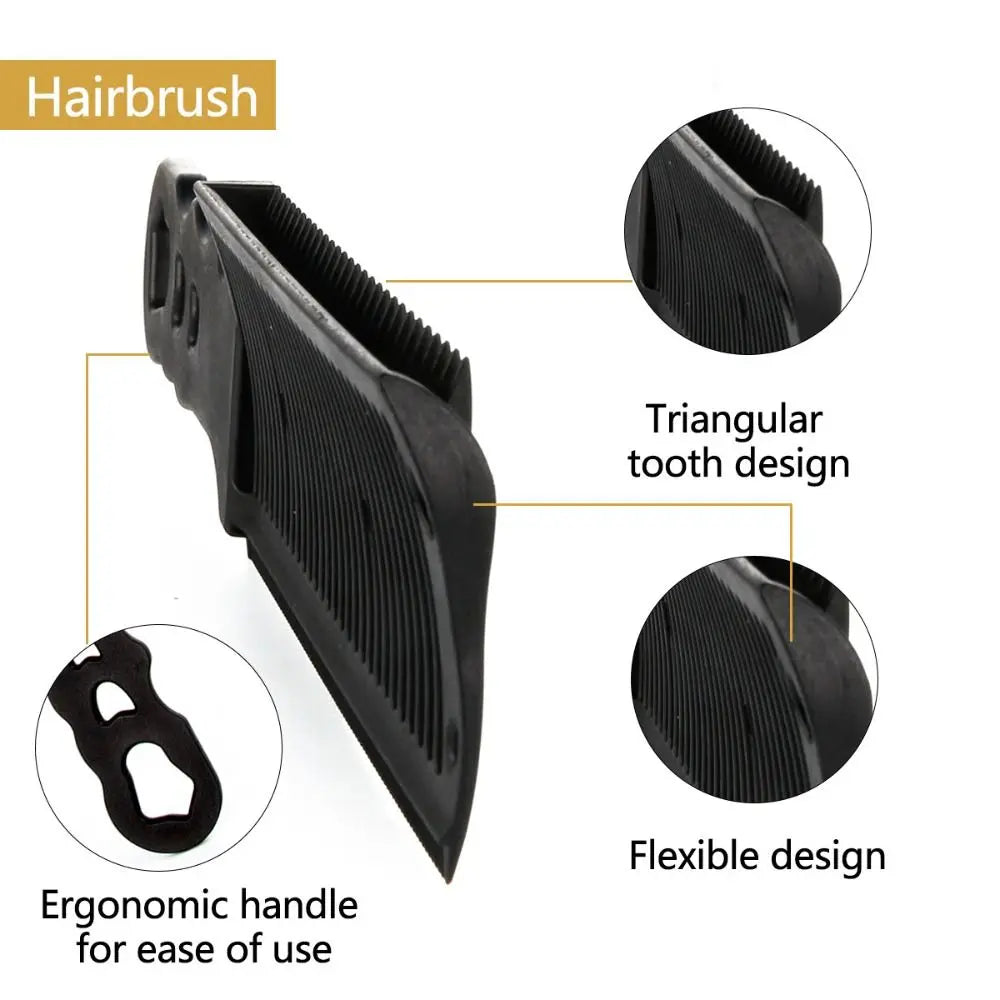 Styling Tool Fade Combs Design Plastic Curved Comb